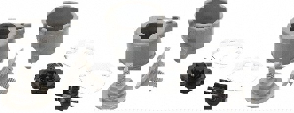 Hard Hat Capmount Adapter: Plastic, Gray